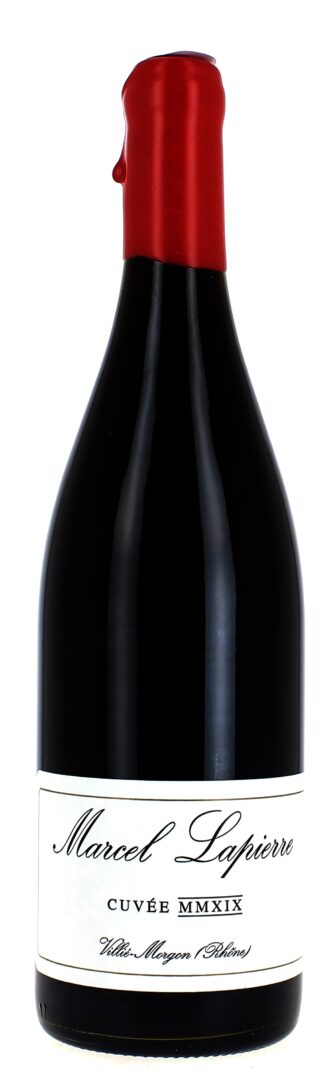 Cuvée Marcel Lapierre - Beaujolais rouge sur l'appellation Morgon - Millésime 2019 - Cuvée produite uniquement lors d'années exceptionnelles avec des vignes centenaires - fruité, gourmand et épicé